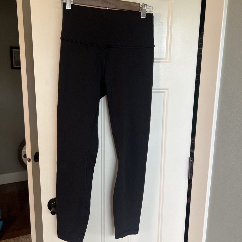 Lululemon Wunder Under Pant lll Classic Fit Thick Luon Fabric Black Sz 6 7/8
